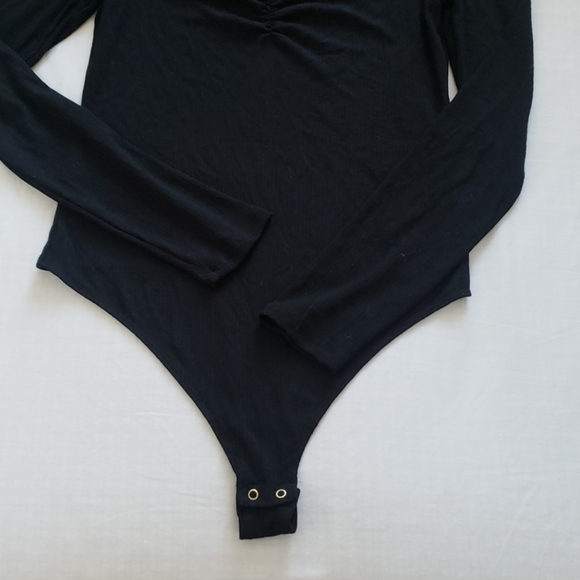 Banana Republic Petite Ribbed Sweetheart Bodysuit - Picture 3 of 5
